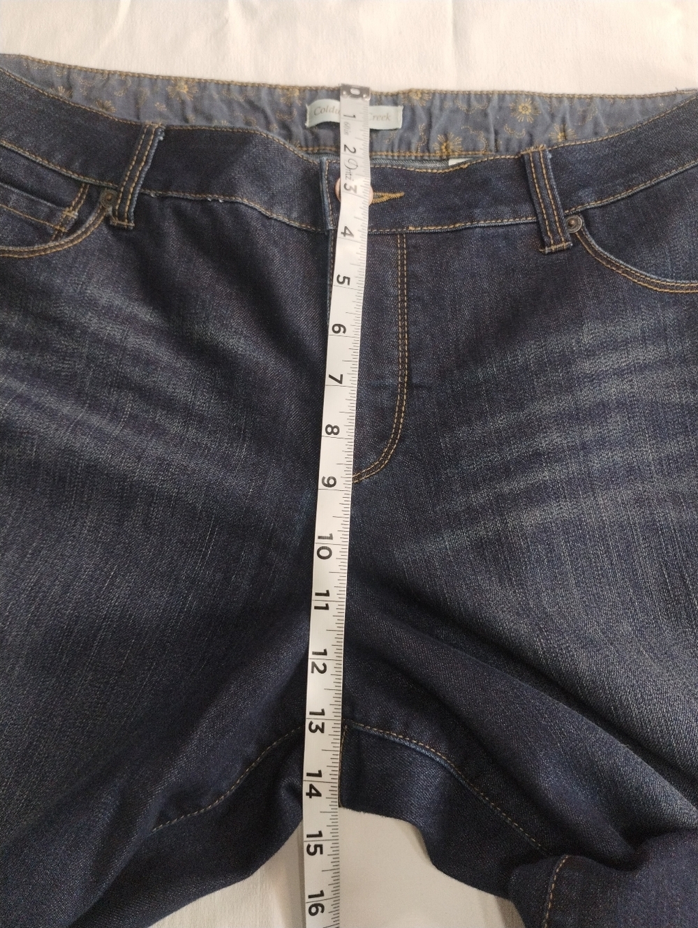 Coldwater Creek Dark Blue Flare Jeans - Picture 5 of 10
